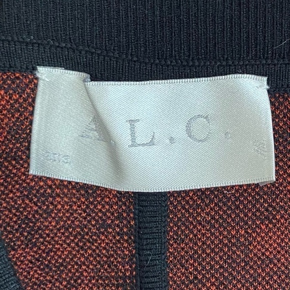 A.L.C Ellwood Leopard Print Pencil Wool Skirt S - Picture 5 of 9